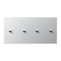 Jung AL 12-250 K 0 Центральная плата с тумблером «конус», два сдвоенных тумблера, горизонтальный монтаж, Серия LS 1912, алюминий