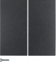 Berker 85146185 Кнопка 2-канальная, радиошина KNX, S.1/B.3/B.7, quicklink, цвет: Антрацит, оттенок: Матовый