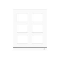 ABB 51025CF-W Рамка станции вызова, размер 2/3, серебристый