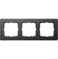 Jasmart Electric G1103PB Рамка G-Flex  3-постовая, цвет черный матовый (soft touch), G1103PB