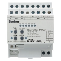 Berker 75314019 Исполнительное устройство универсальное комнатный актуатор 4/2 канальное, 16А