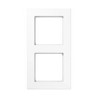 Jung A 5582 BF WW Рамка 2-ная, вертикальный и горизонтальный монтаж, thermoplastic, A 550, белый