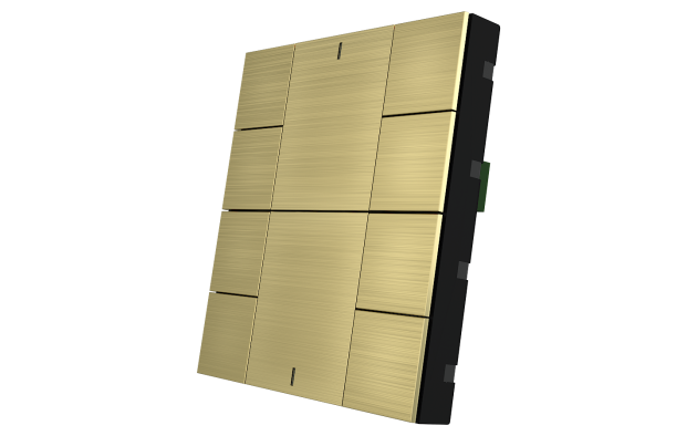 Interra ITR340-0013 iSwitch+ - 10-кнопочный KNX выключатель, алюминий, шампань матовый