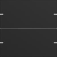 Gira 5022905 Клавиша 2-ная для сенс. выкл.Gira 4 KNX, цвет: Чёрный, оттенок: Матовый, лакированный