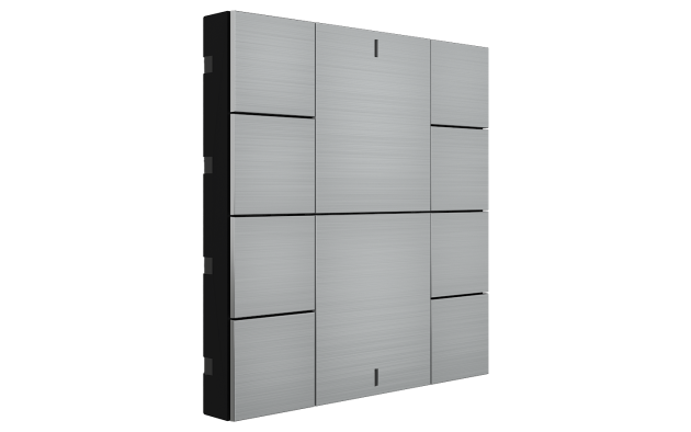 Interra ITR340-0010 iSwitch+ - 10-кнопочный KNX выключатель, алюминий, натуральный алюминий матовый