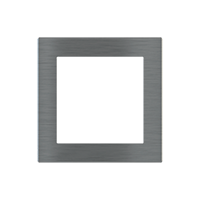 Ekinex EK-DQS-GBS Квадратная металлическая плата, серия DEEP, окно 60х60, цвет - матовый титан