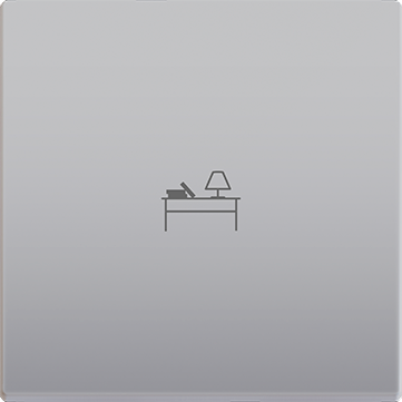 Zennio 8300031 + 42XX ZS55 – Одинарный двухпозиционный кулисный переключатель