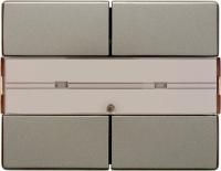 Berker 75162044 Клавишный сенсор с полем для надписей, 2-канальный, Arsys, цвет: Светло-бронзовый, оттенок: Матовый лак