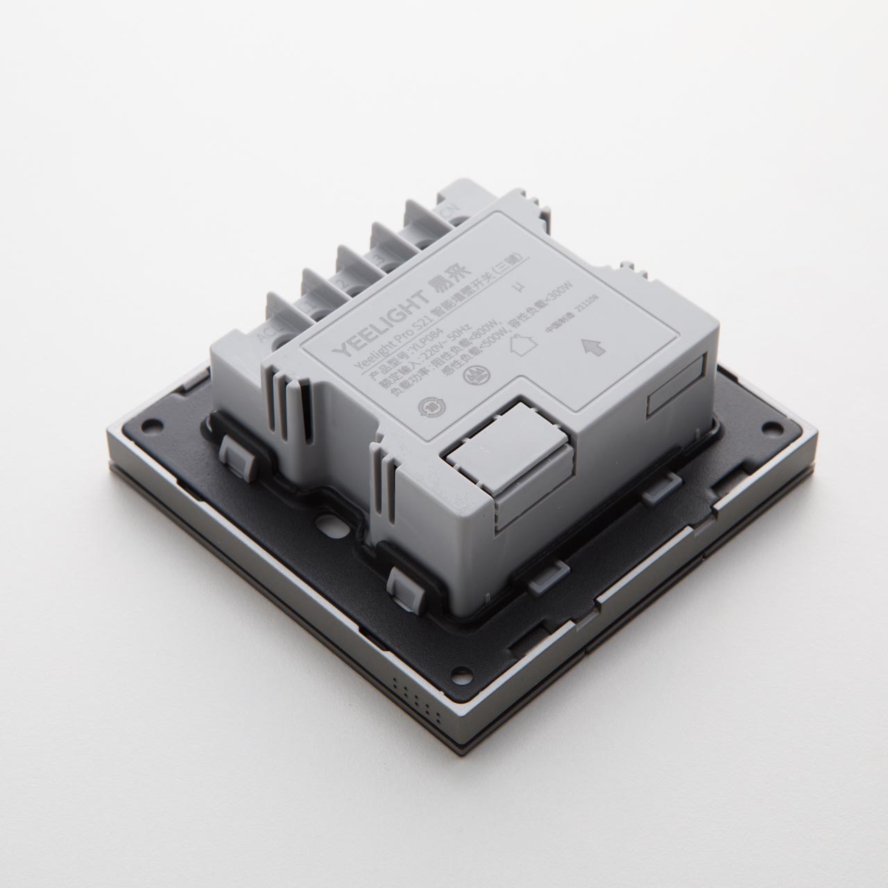 Yeelight YLP084 Выключатель Yeelight Pro, серия S21, проводной, 3 клавиши, серый (N L)