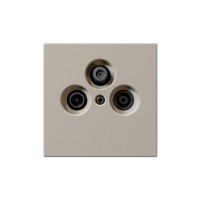 Jasmart Electric FD6206SH Розетка TV+FM+SAT ?9.5mm оконечная с накладкой, цвет Сахара, FD6206SH