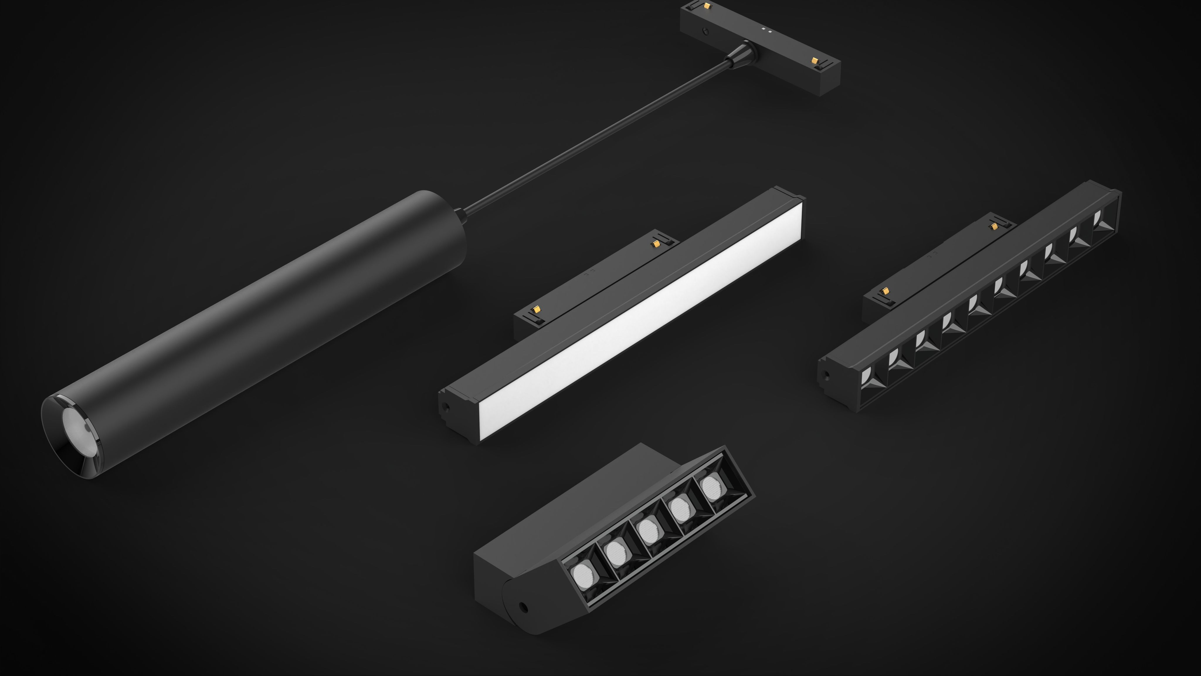 Yeelight YLP059 Трековый светильник Yeelight Pro S21 магнитный, подвесной, черный YLP059