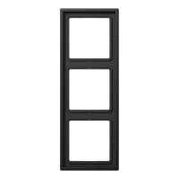 Jung AL 2983 D Рамка 3-ная, вертикальный и горизонтальный монтаж, Лакированный алюминий, LS 990, темный (лакированный алюминий)