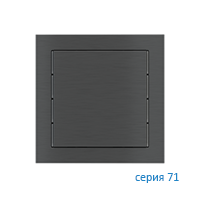 Ekinex EK-T1Q-GBU Клавиша "71" квадратная, 1 шт, отделка - матовый карбон