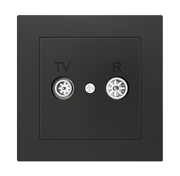 Zennio 8300014 + 15XX ZS55 — Розетка для антенны TV-R