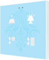 Zennio ZVI-F4 Выключатель сенсорный KNX Flat F4, 4-кнопочный, цвет: Цвет на выбор