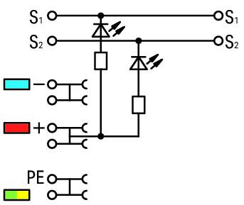 Wago 2000-5410/1101-951 Клемма 4-пр. датчика, 1 мм2, NPN, серая