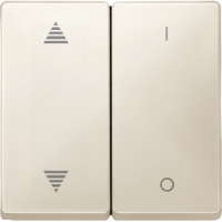 Schneider MTN626744 Клавиша для модуля 2-кнопочного выключателя, рис ВВ/ВН, 1/10, SD, цвет: Бежевый, оттенок: Глянцевый, RAL 1013