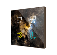 Zennio ZVIFR4 Емкостный сенсорный переключатель с RGB-подсветкой Flat RGB