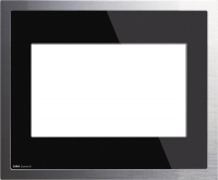 Gira 208005 Рамка KNX/EIB Стекло черный/алюминий, цвет: Черный / Серый
