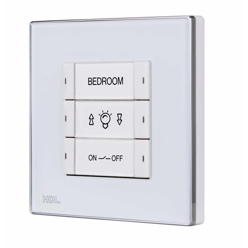 HDL M/P03.2-48 3-клавишная панель KNX, европейский стандарт (без шинного соединителя HDL-M/PCI.1)