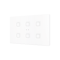 Zennio ZVITRXL6W Tecla RGB XL 6. PC-ABS Емкостная кнопка, 6 кнопок