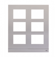 ABB 51025CF-A Рамка станции вызова, размер 1/5, серебристый