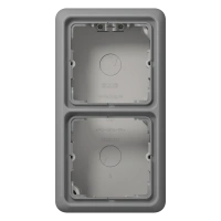 Jung CD 582 A GR Накладная коробка 2-ная, duroplastic, Серия CD, серый