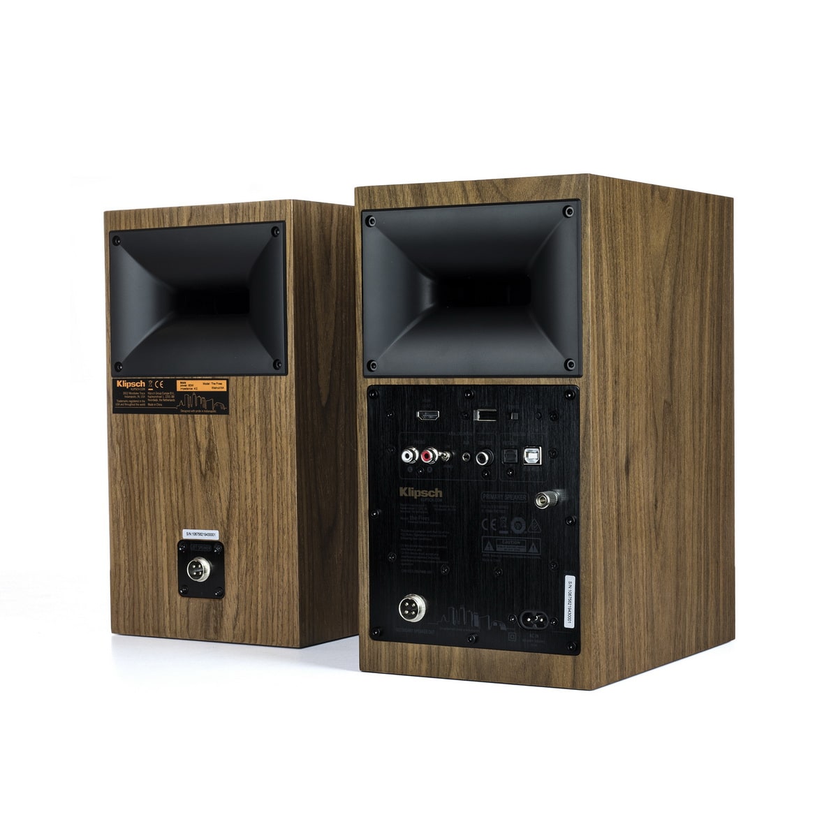 Klipsch 229893 Полочная акустика Klipsch The Fives Walnut, цвет: Темно - коричневое дерево
