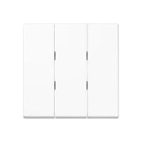 Jung A 593 BF WW Клавиша, тройная, thermoplastic, Серия A, белый