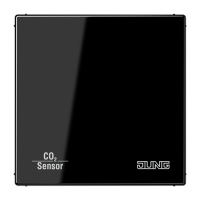 Jung CO2LS2178SW KNX/EIB датчик углекислого газа, влажности и комнатной температуры, цвет: Чёрный, оттенок: Без оттенка