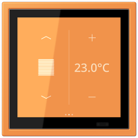 Jung LCZ 459 BFD1S225 KNX комнатный контроллер LS TOUCH, Цвет: Оранжевый, оттенок: Clair