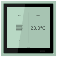 Jung LCZ 459 BFD1S217 KNX комнатный контроллер LS TOUCH, Цвет: Зеленый, оттенок: Английский, светлый