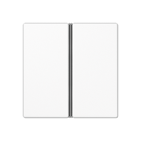 Jung A402TSAWW Двухклавишная крышка для KNX, в сборе, цвет: Белый, оттенок: Без оттенка