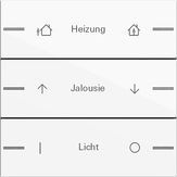 Gira 576303 Набор клавиш тройн., индивидуально для сенсорного выключателя 4 System 55
