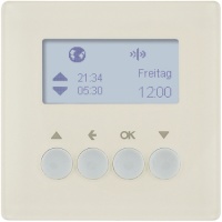 Berker 85741122 Таймер для вставки жалюзи, Q.1/Q.3, белый, с эффектом бархата, цвет: Белый, оттенок: С эффектом бархата