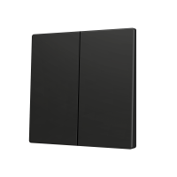 Zennio ZS70CSOFT24A ZS70, Накладка для двух кнопок KNX Soft 70x70 мм, Наклон вверх и вниз, Антрацит