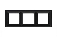 Jung EPD483SWM Рамка 3-поста; термопласт; черный матовый; Eco Deco