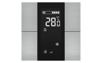 Interra ITR340-1410 iSwitch+ - 4-кнопочный KNX контроллер с ЖК-дисплеем, алюминий, алюминий матовый