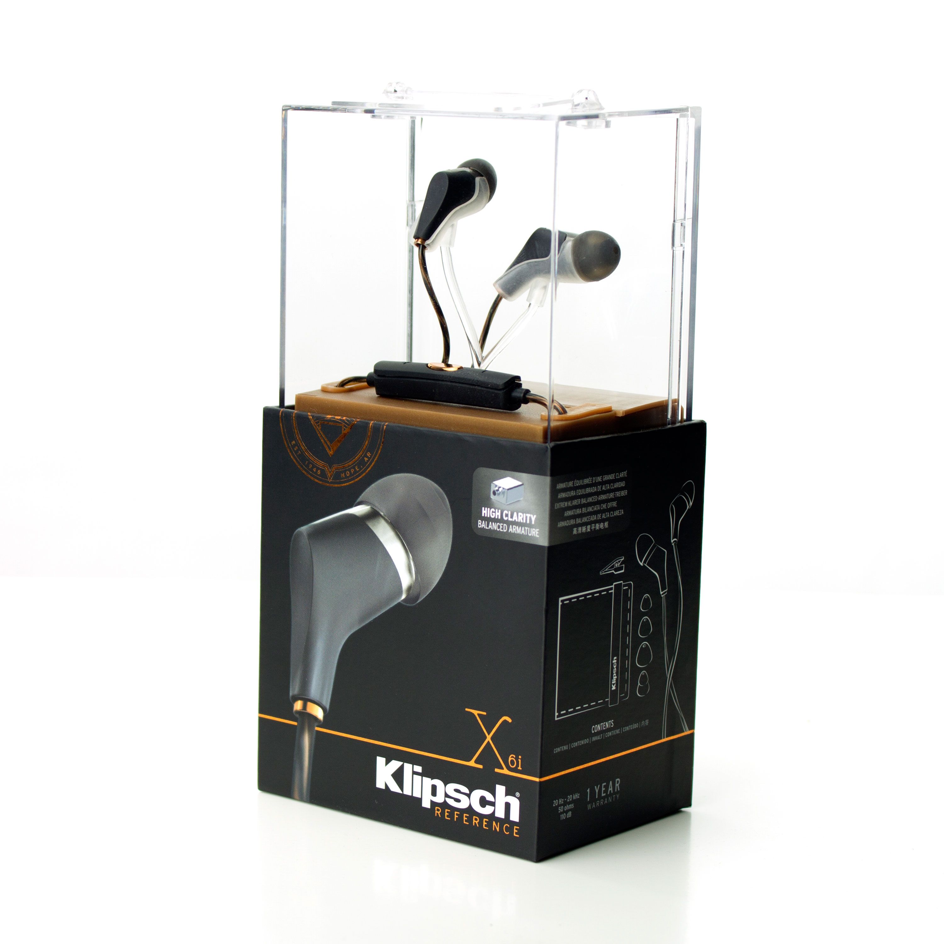 Klipsch 151724 Наушники Klipsch X6i Reference In-Ear black, цвет: Чёрный