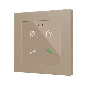 Zennio ZVIFR55X4 Емкостный сенсорный переключатель с RGB-подсветкой (55 x 55 мм) Flat RGB 55