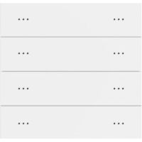 Letour LY/KC0402T10STENPCWHITECURVED Выключатель, 4 клав. 8 кнопок, закруглен, белый