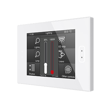 Zennio ZVIZ40W Емкостная сенсорная панель Z40, цвет: белый