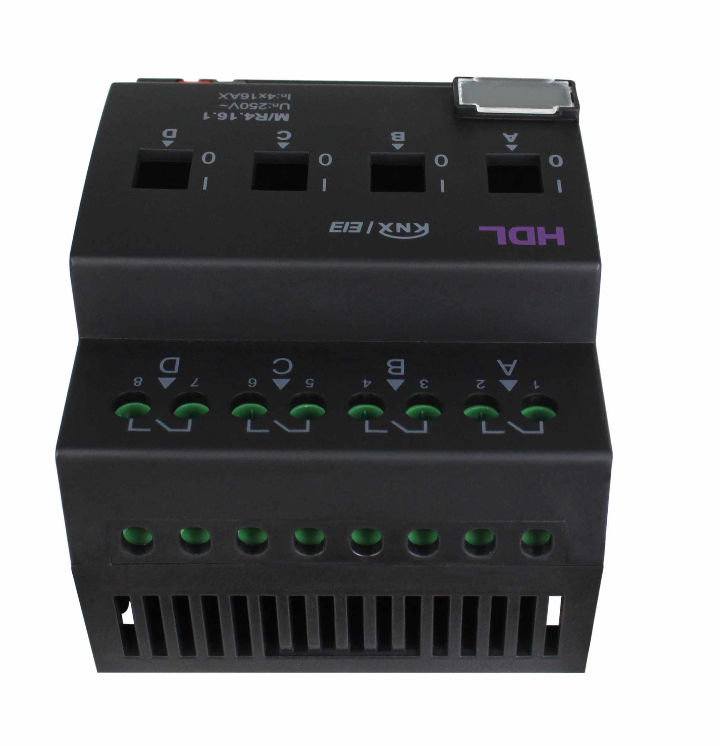HDL M/R4.16.1 DIN реле, 4-канальное, 16A на канал, KNX
