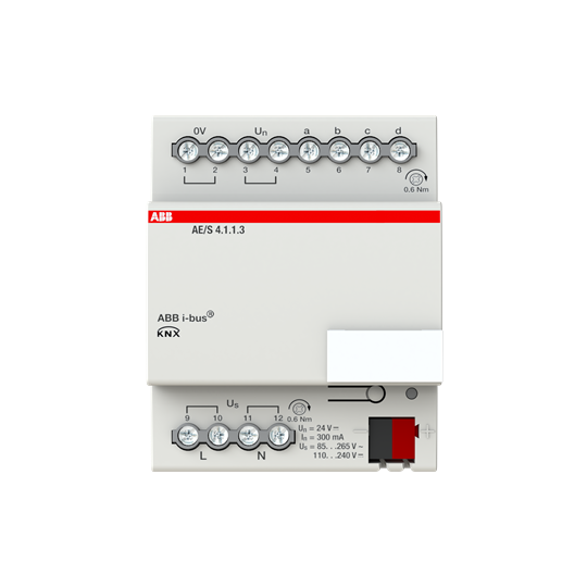 ABB AE/S 4.1.1.3 AE/S4.1.1.3 Аналоговый вход, 4-кратный, MDRC