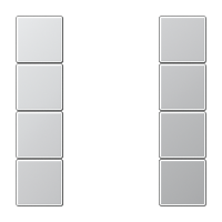 Jung AL 2504 TSA Набор накладок 4 группы