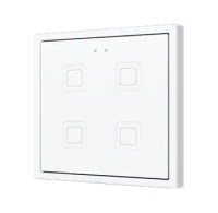 Zennio ZVIT70X4W Tecla 70х4. PC-ABS Емкостная кнопка 70x70 - 4 кнопки - Белый (рамка ZS70 не входит в комплект)