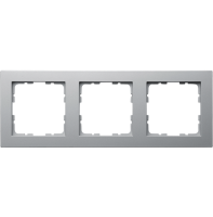 Jasmart Electric G1003S Рамка G-Classic  3-постовая, цвет Алюминий, G1003S