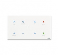 ABB TBR/U4.8.1-CG Сенсор Tacteo 4-кнопочный с RTC, горизонтальный, белое стекло, цвет: Белый
