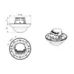 B.E.G. 92248 Потолочный датчик присутствия PD4-M-DIM, цвет: Белый матовый, похожий RAL9010