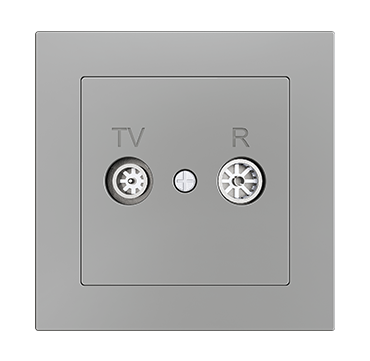 Zennio 8300048 + 15XX ZS55 — Розетка для антенны TV-R